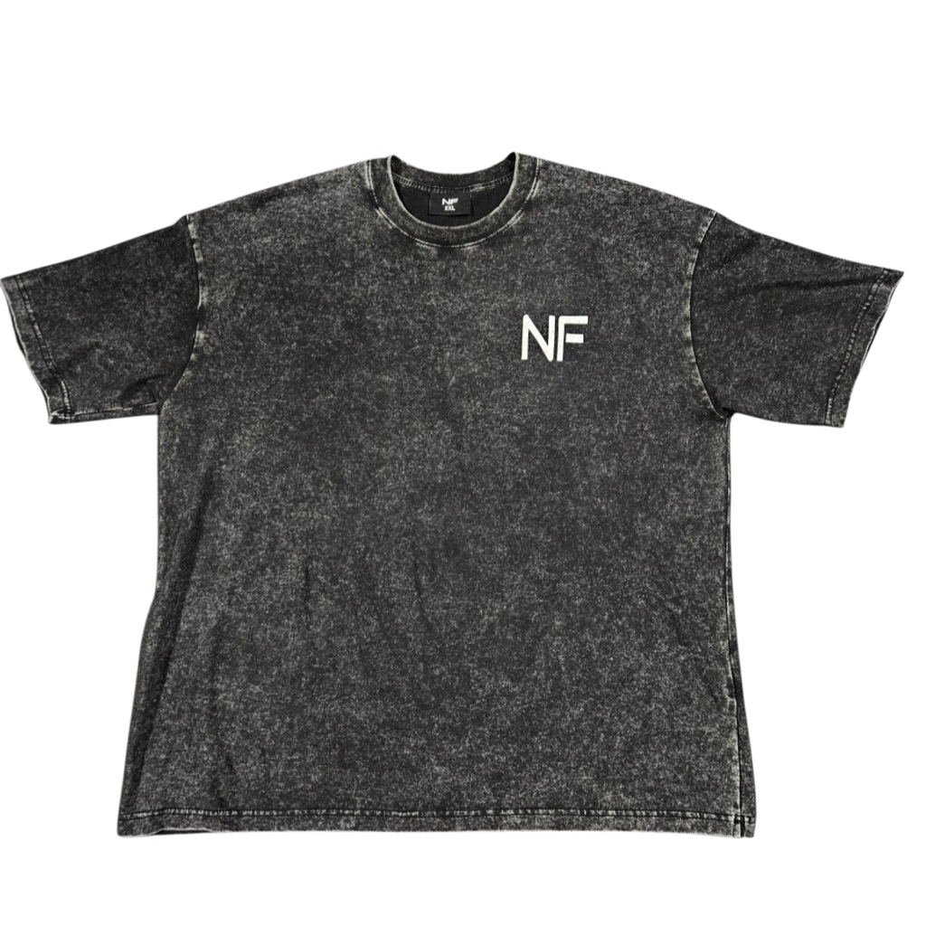 "LOCKED IN" Washed Baggy fit T-shirt - NF
