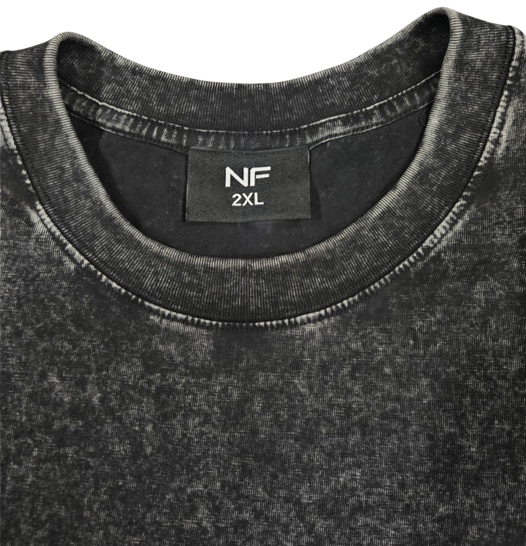 "LOCKED IN" Washed Baggy fit T-shirt - NF