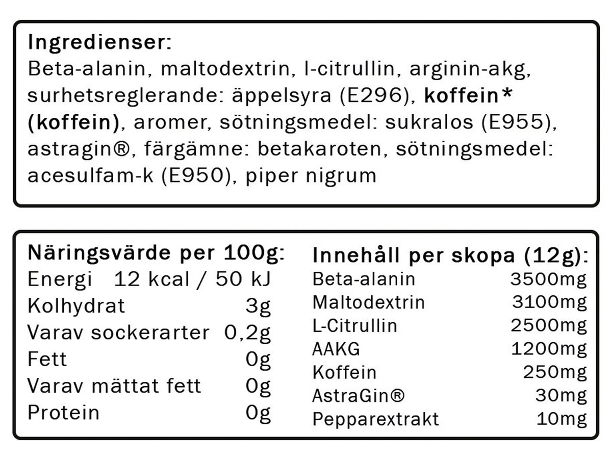 Reckless 300g, PWO - NG Nutrition