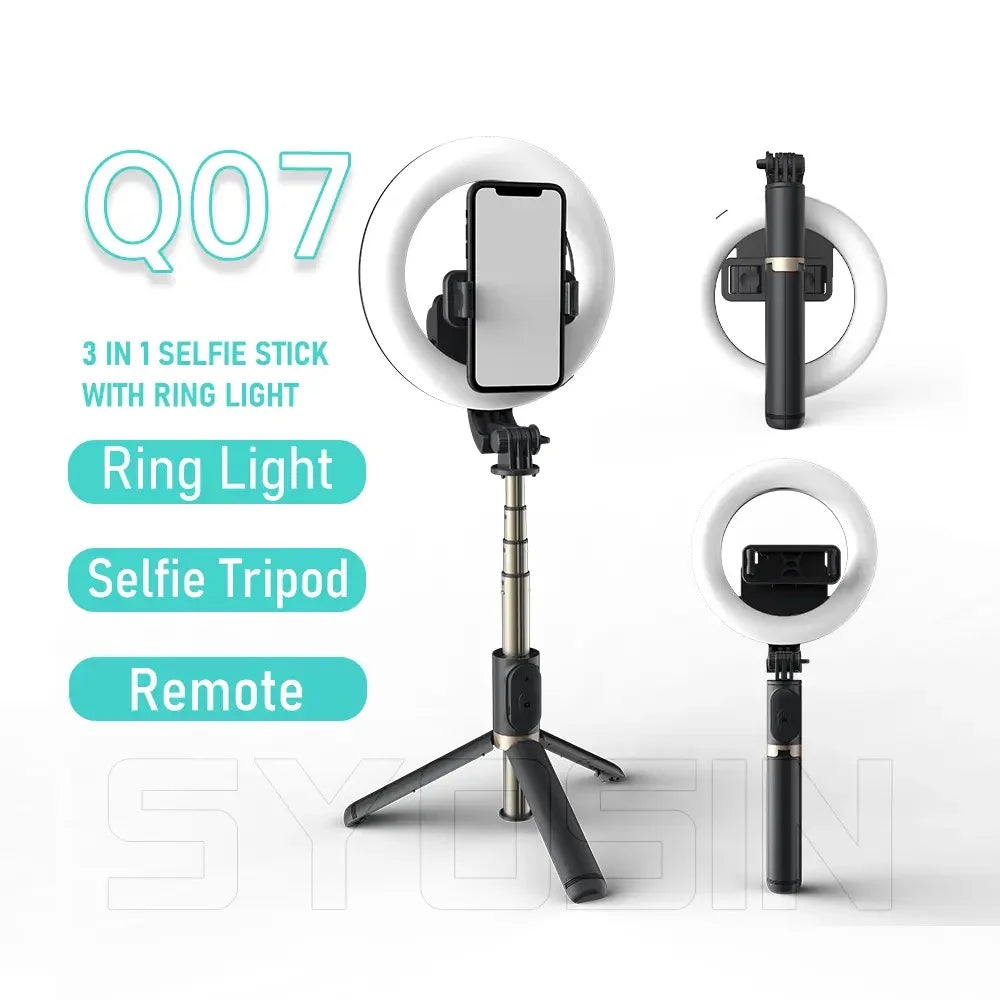 Ring Light med Mobilhållare och Stativ